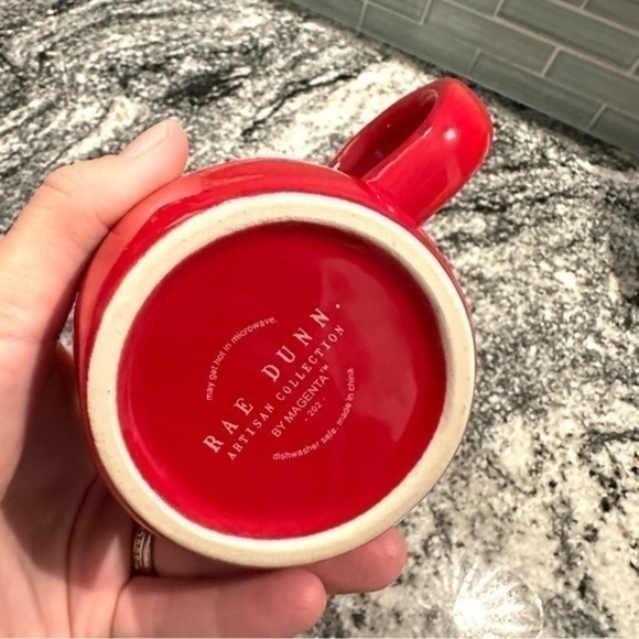 Rae Dunn “Christmas Cheer” Red Mug Holiday Coffee Cup Christmas Decor - Picture 4 of 4